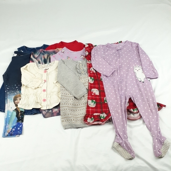 Large Bundle of Girls Clothes Size 24 Months - Picture 1 of 10